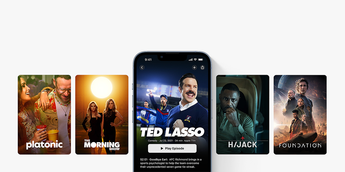 Apple TV+ giver dig prisvindende Apple Original serier og film.
